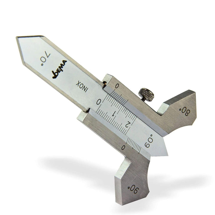 DEMA Schweissnahtlehre Schweissnahtmessschieber 20 mm für Kehlnähte aus Werkzeugstahl - Präzise, Rob