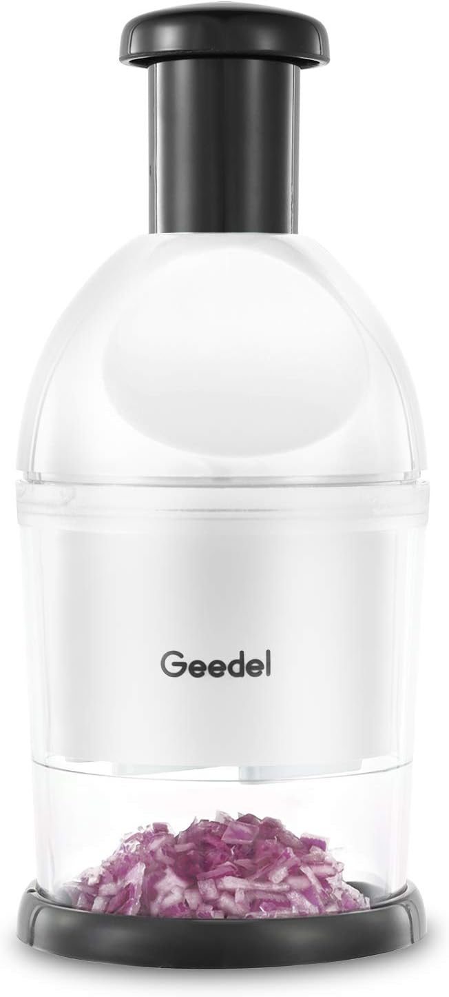 Manuelle Zerkleinerer, Knoblauch Zwiebelschneider Slap Chopper für Küche, Leicht Zu Reinigender Gemü