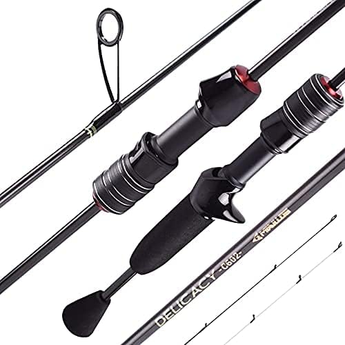 Mavllos Delicacy 1.8m 0.6-8g UL Angelrute Baitcast Spinnrute Ultraleichte Kohlefaser Hohl + Solide 2