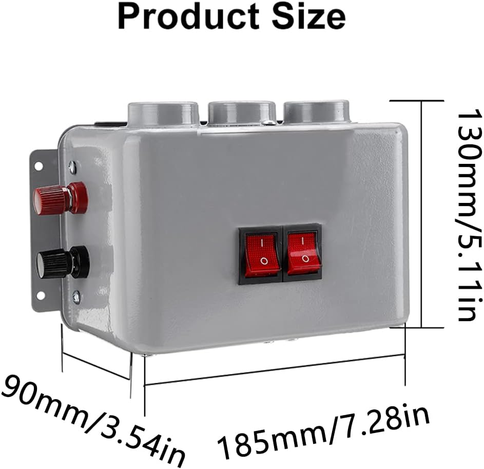 TOTMOX 12V 800W Autoheizung Winterheizung Compact Autoheizung 3 Luftauslässe, 2 Ein/Aus-Schalter, 12
