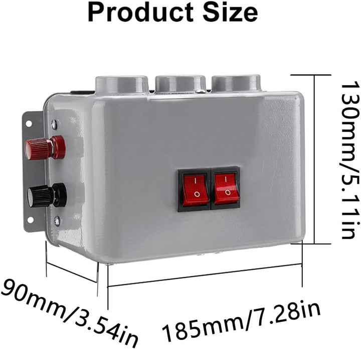 TOTMOX 12V 800W Autoheizung Winterheizung Compact Autoheizung 3 Luftauslässe, 2 Ein/Aus-Schalter, 12