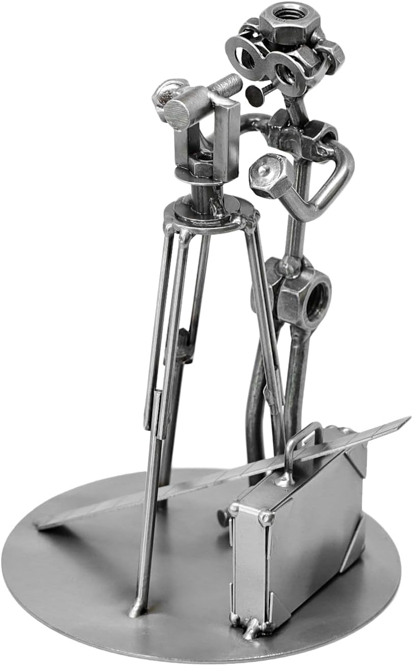 Schraubenmännchen Vermessungstechniker I Handarbeit I Geschenkidee I Metallfigur I Metallmännchen I