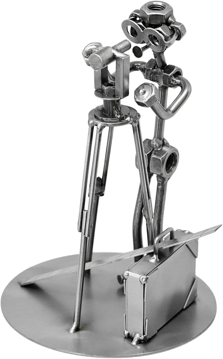 Schraubenmännchen Vermessungstechniker I Handarbeit I Geschenkidee I Metallfigur I Metallmännchen I