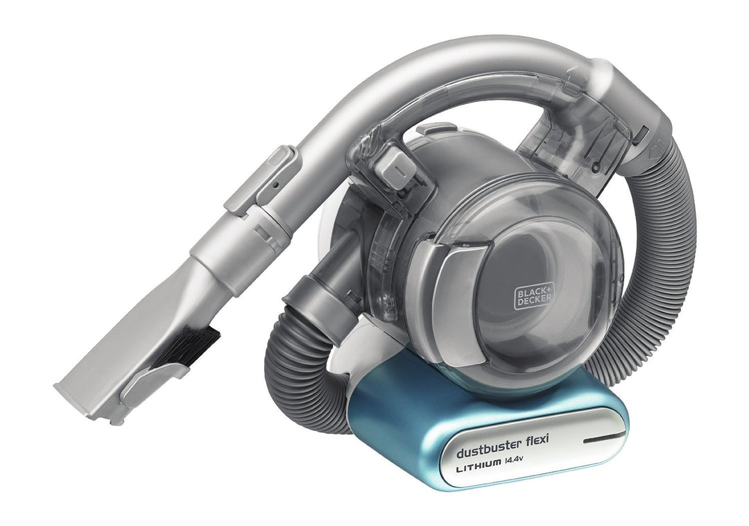 Black+Decker dustbuster Flexi pet 14.4V Handstaubsauger, PD1420LP-QW Blau Metallic Handheld (für sch