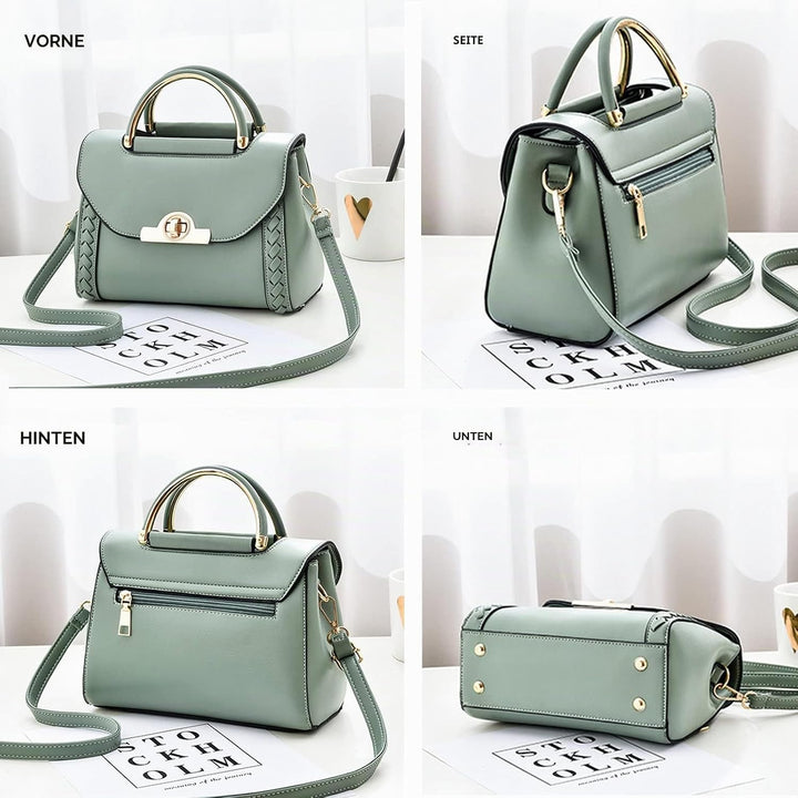 NICOLE &amp; DORIS Damen Handtasche Klein Umhängetasche PU Leder Handtaschen Elegante Schultertasche Cro