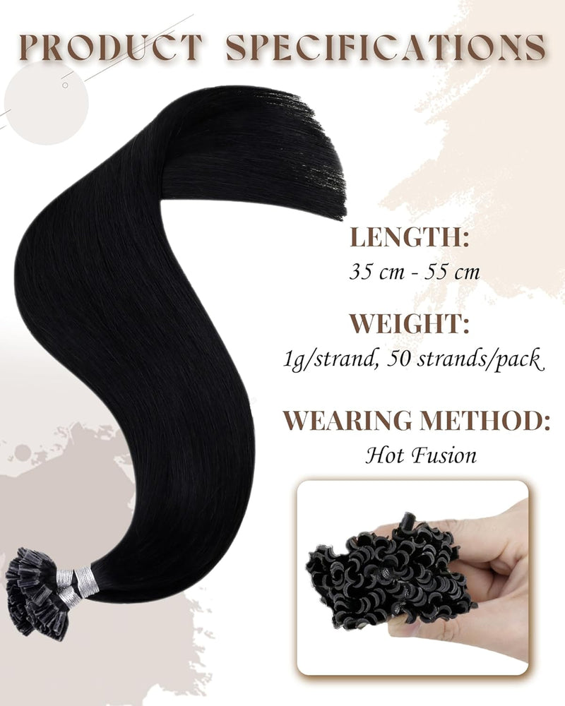 Hetto Bondings Extensions Echthaar Schwarz Keratin Extensions Bonding Echthaar Remy Extensions Echth