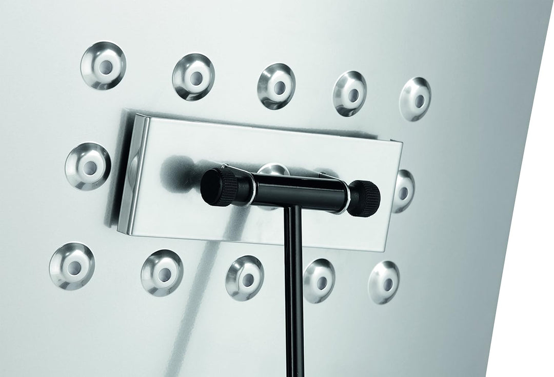 Durable Bodenständer Duraview Stand (mit Magnetrahmen, für Aushänge in A4) 1 Stück, silber, 498123 B