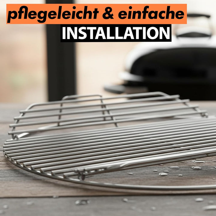 Ersatzteil klappbarer Rost für Grill Master Touch 57 - Weber Grillrost 8424 für Holzkohlegrill Kettl