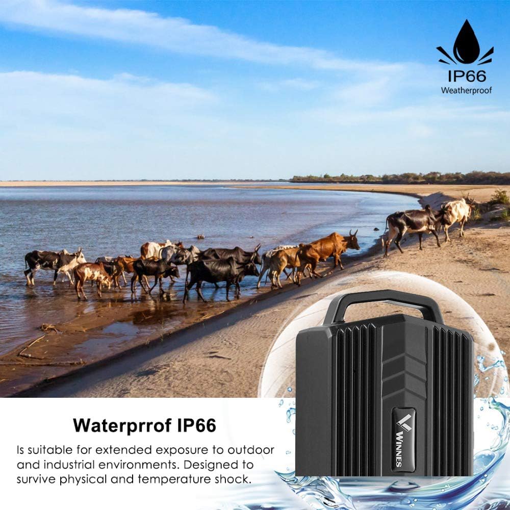 4G GPS Tracker Tier mit Halsband, 3000mAh Wasserdicht Rinder Schaf GPS-Tracker Weiden Anti Verloren