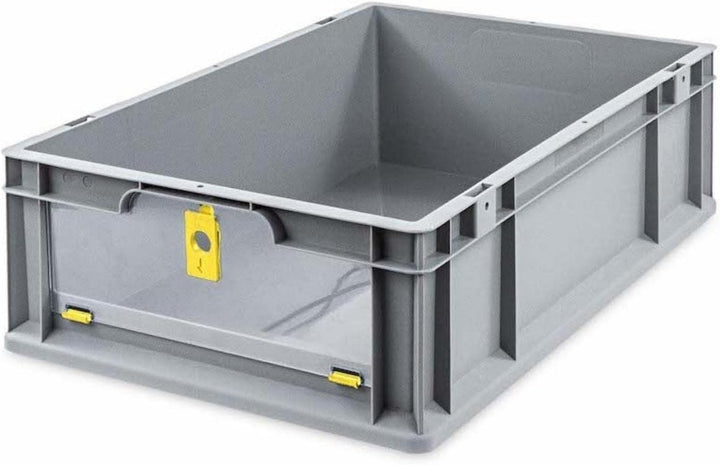 SparSet 10x Eurobox NextGen Insight Cover | HxBxT 17x40x60 | 34 Liter | Niedrig/Gelb | Eurobehälter,
