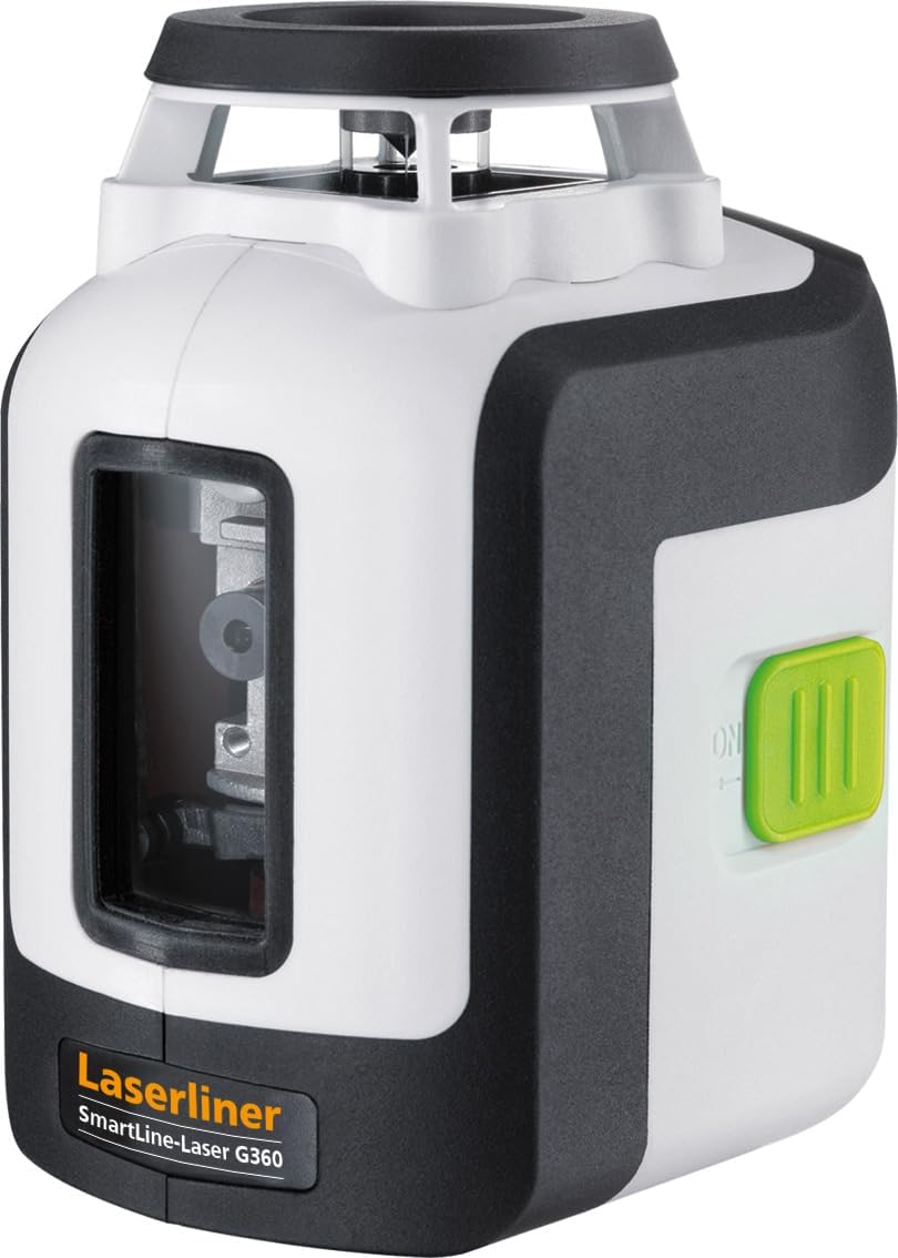 Laserliner Linienlaser 360°, SmartLine-Laser G360 mit 150 cm Stativ, grüner Kreuzlinien-Laser für In