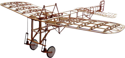 Blériot XI Slow Flyer KIT, 420 mm Spannweite, Massstab 1/20, Modellflugzeug zum selber Bauen, Balsa