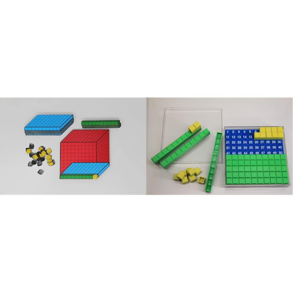 WISSNER 30601 aktiv lernen - Dienes Dezimal Rechensatz magnetisch 54 Teile - MAG-Pap° &amp; ® 39595 akti