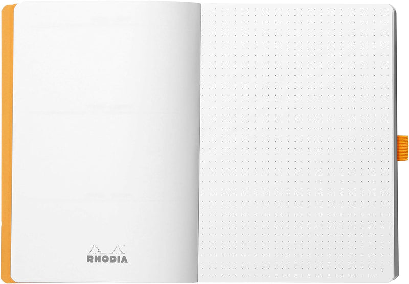 Rhodia 117573C Notizheft Goalbook (DIN A5, 14.8 x 21 cm, Dot, praktisch und trendige, mit weichem De