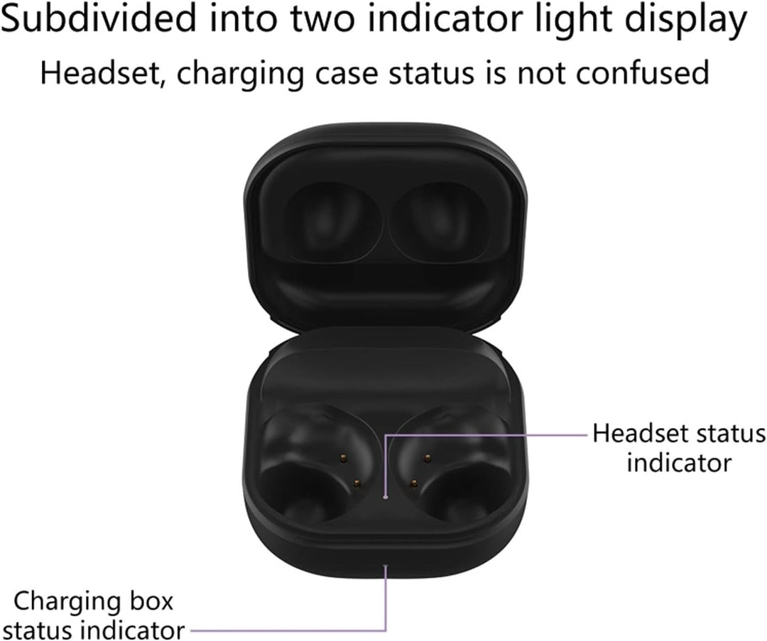 Ersatzhülle für Samsung Galaxy Buds 2, Ladehülle für Kabellose Ohrhörer für Galaxy Buds 2, mit Typ-C