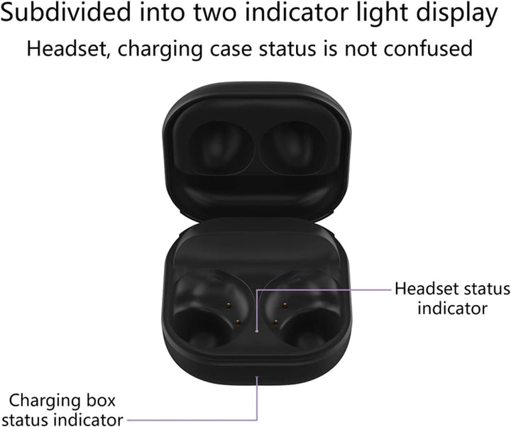 Ersatzhülle für Samsung Galaxy Buds 2, Ladehülle für Kabellose Ohrhörer für Galaxy Buds 2, mit Typ-C