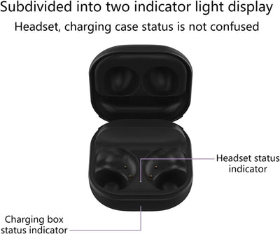 Kabellose Ladehülle Kompatibel mit Samsung Galaxy Buds 2, Ohrhörer-Ladehülle, Ersatz-Kopfhörer-Ladeb