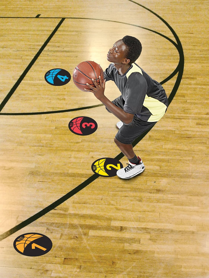 SKLZ Trainingsmarkierungen Shot Spotz Basketball Bodenmarkierungen, bunt, One Size