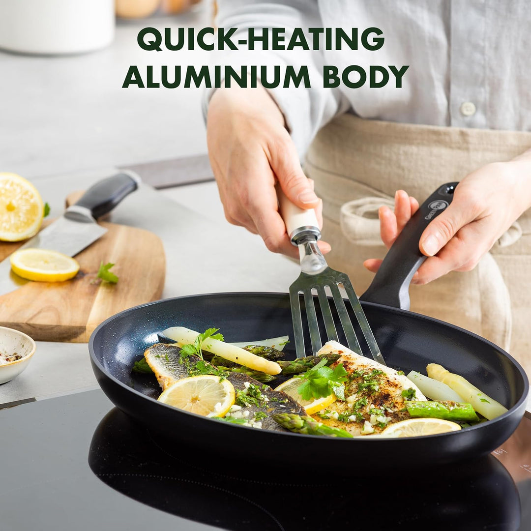GreenPan Torino Gesunde Antihaft-Keramik-Fischpfanne 32 cm, PFAS-frei, induktionsgeeignet, backofenf