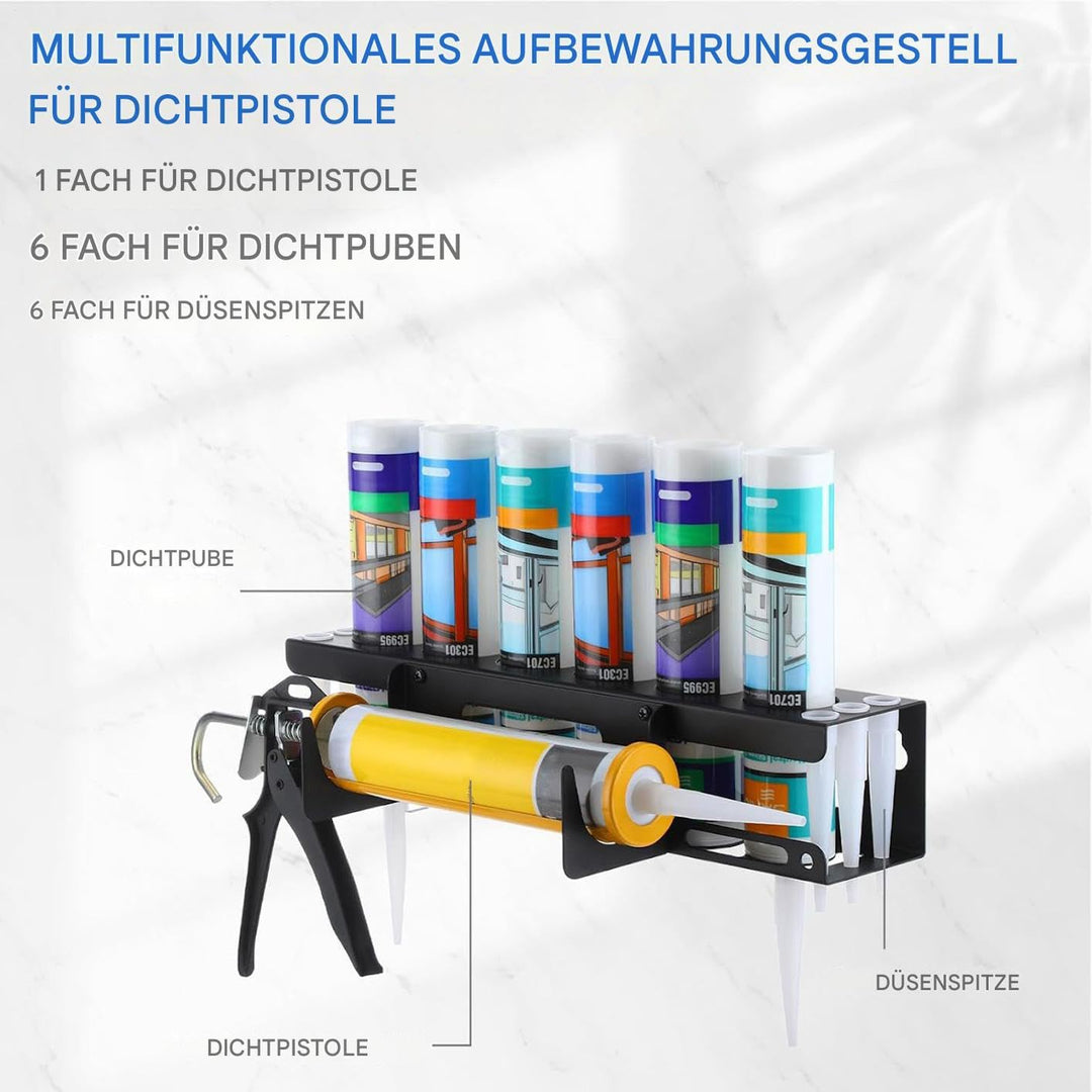 Dichtungskartuschen Halterung,Wandmontierter Dichtungsdüsen Organizer Rack Halter - Aufbewahrung Für