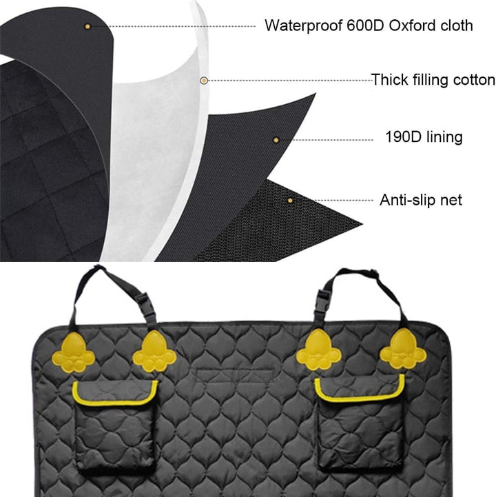 Kofferraumschutz für Hunde, für BMW 5er G31 Touring Wagon 7.Gen 2017-2022-Kofferraumabdeckung mit St