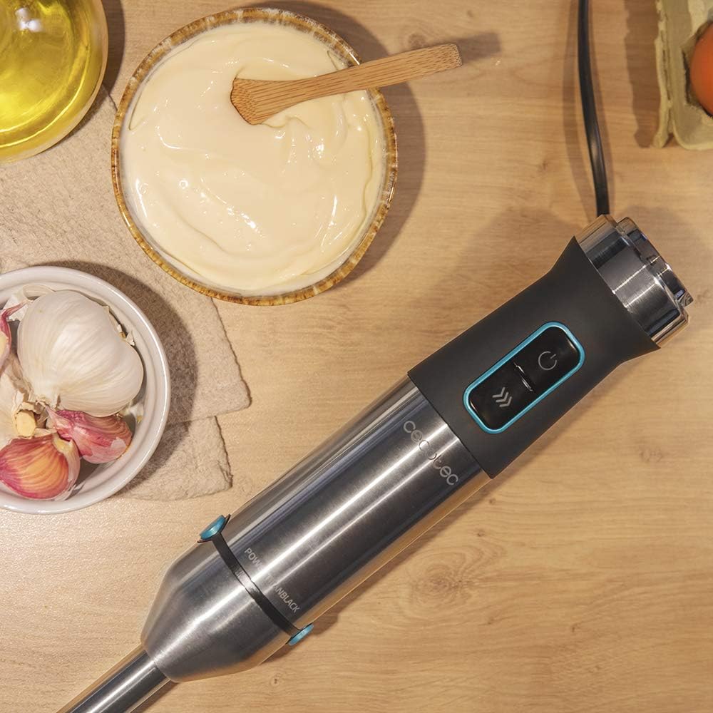 Cecotec Stabmixer Power TitanBlack 1500 XL. 1500 W, CrossBlades Technologie mit 4-Klinge-Blättern mi