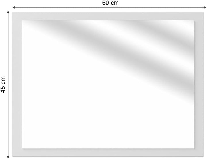 Vicco Badezimmerspiegel Kiko, Weiss Hochglanz, 45 x 60 cm, Weiss Hochglanz