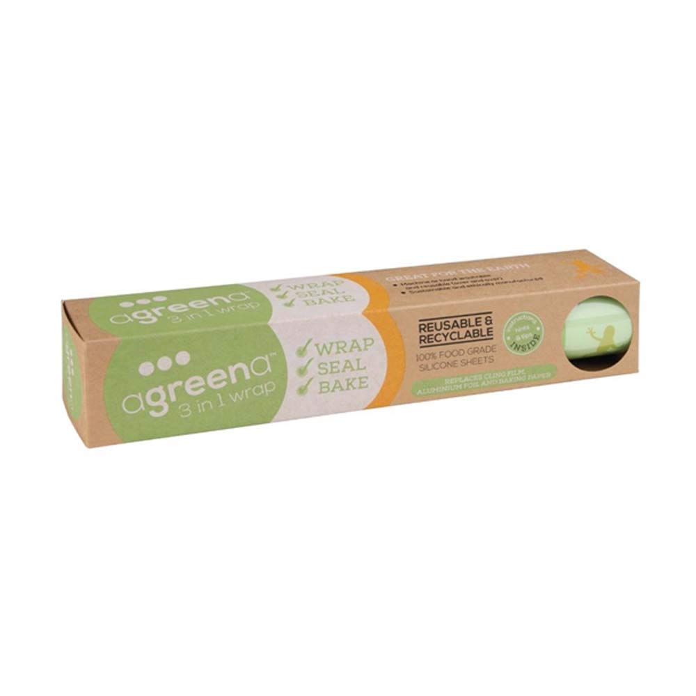 Agreena FD935 3-in-1 wiederverwendbare Lebensmittelverpackungen, 450 mm x 300 mm x 1 mm, Grün, 2 Stü