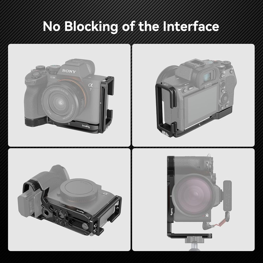 SMALLRIG A7 IV / A7S III / A1 L-Bracket für Arca-Typ, A7 IV L Winkel L-Bracket L-Schnellwechselplatt