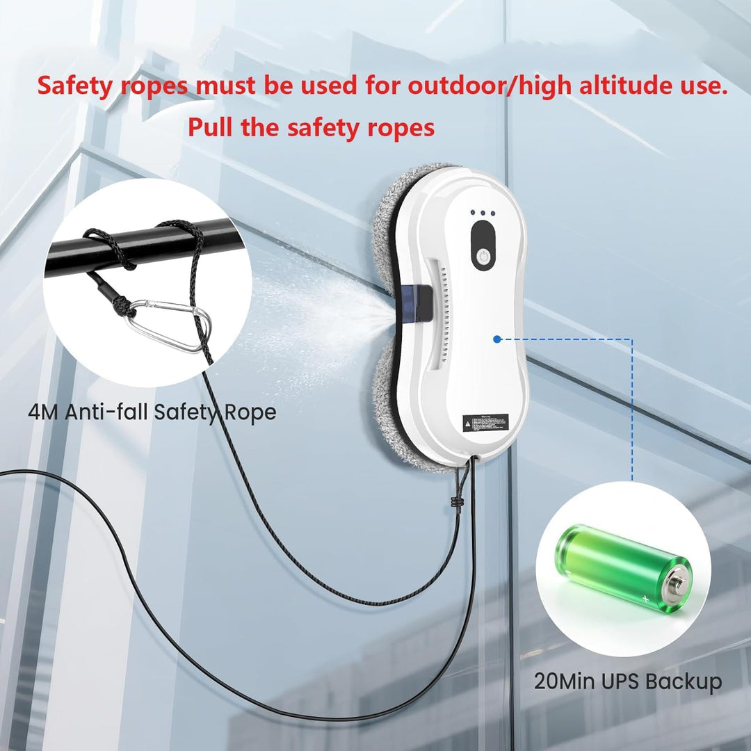 Osmo RoboClean Fensterputzroboter, automatischer Fensterreinigungsroboter mit starker Saugkraft, Sic