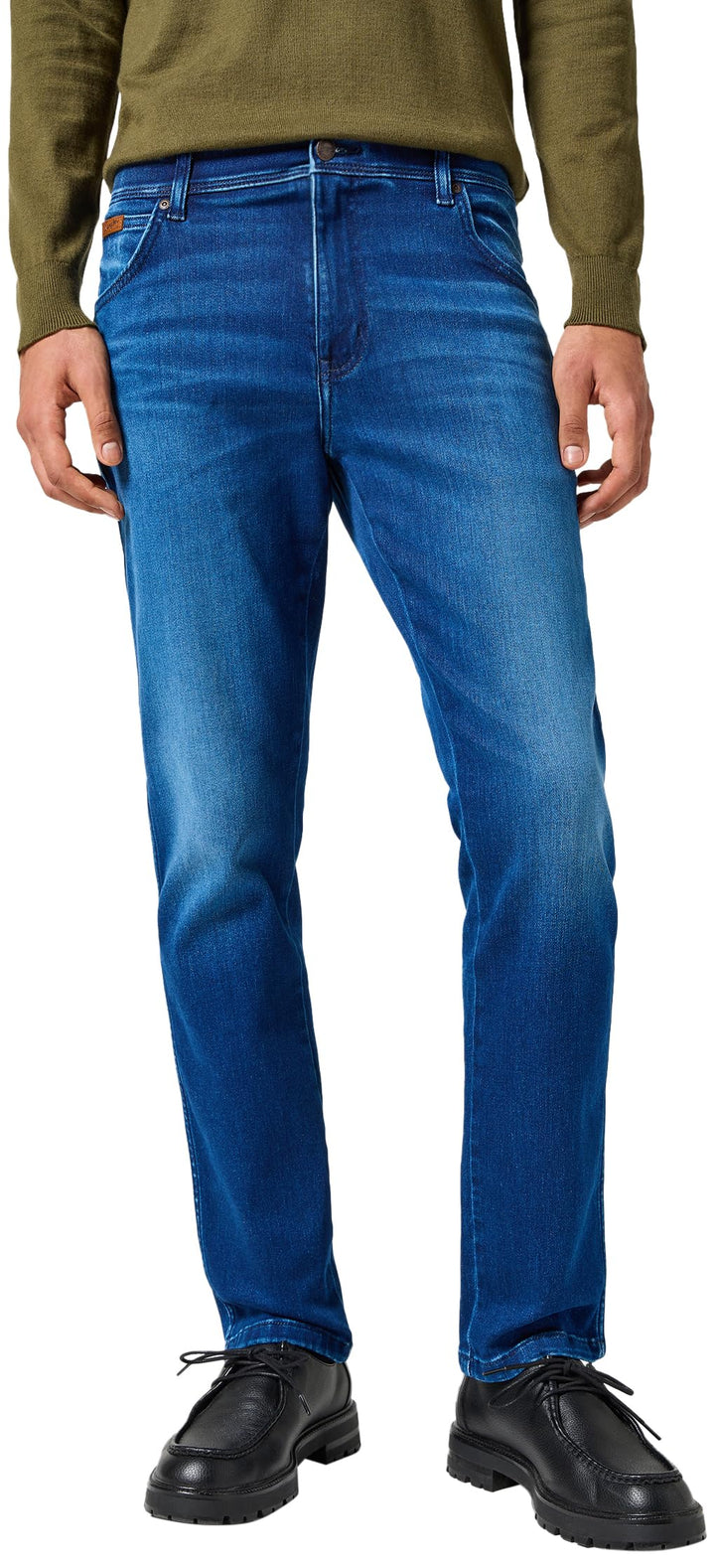 Wrangler Men's Texas Slim Trousers 31W / 32L Blue Jam, 31W / 32L Blue Jam