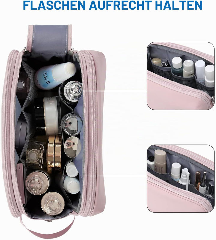 BAGSMART Kulturtasche für Herren,Travel Toiletry Organizer Dopp Kit Wasserabweisende Rasiertasche fü