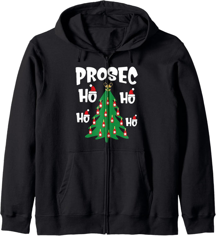 Prosecco Ho Ho Ho Funny Christmas Wine Prosec-Ho Prosec ho Kapuzenjacke
