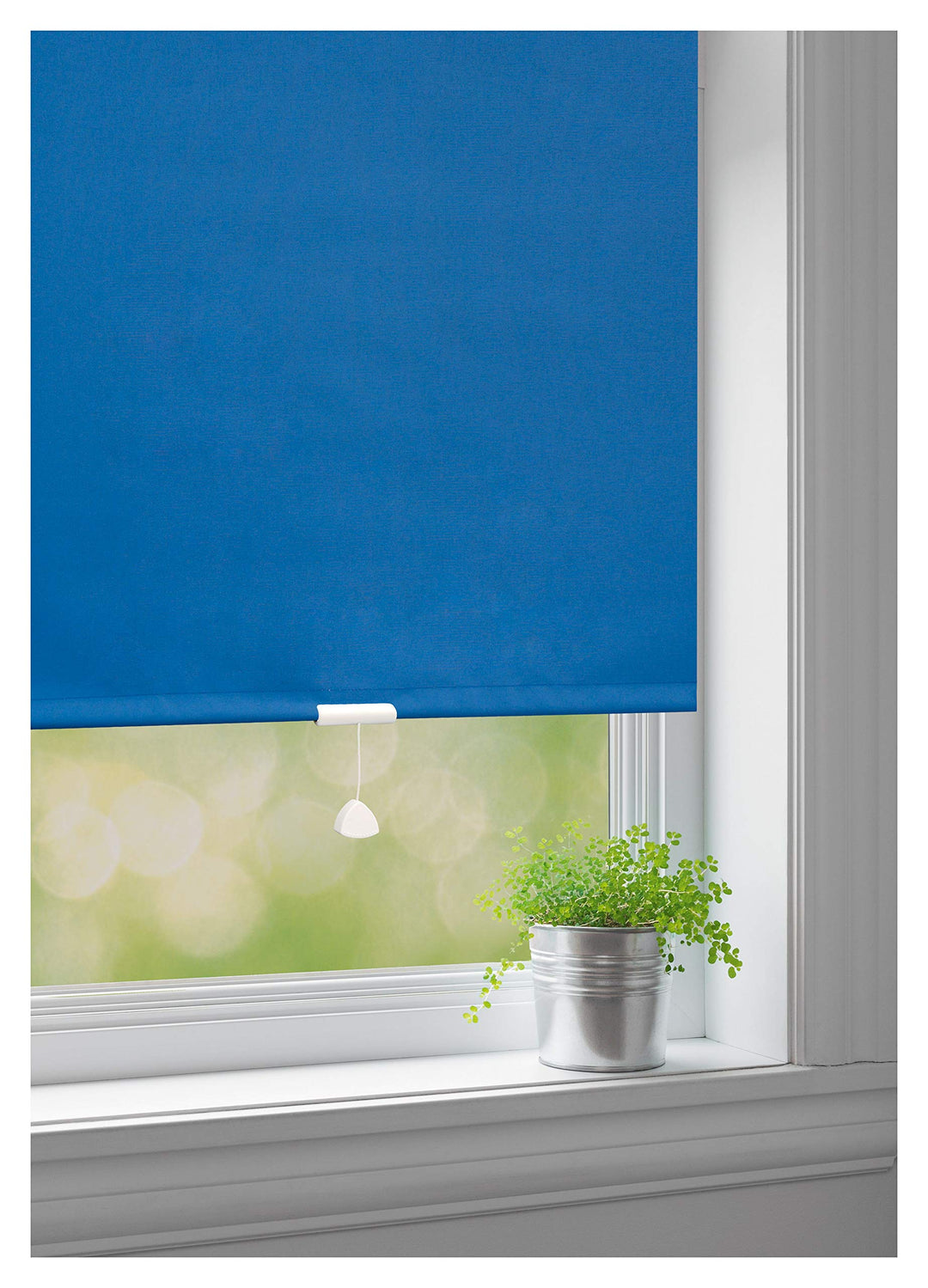 Springrollo Classic Mittelzugrollo Schnapprollo Rollo blau - Breite 60-220 cm Länge 180 cm und 230 c