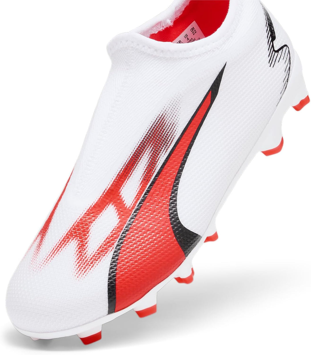 PUMA Unisex Kinder Ultra Match Ll Fg/Ag Jr Fussballschuh 27 EU Puma White Puma Black Fire Orchid, 32