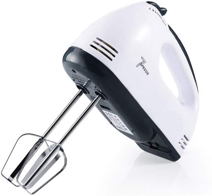 T&F Mixer Handrührer, Elektrischer Handmixer mit 2 Knethaken und 2 Schneebesen, 150 Watt, 7-Gang, We