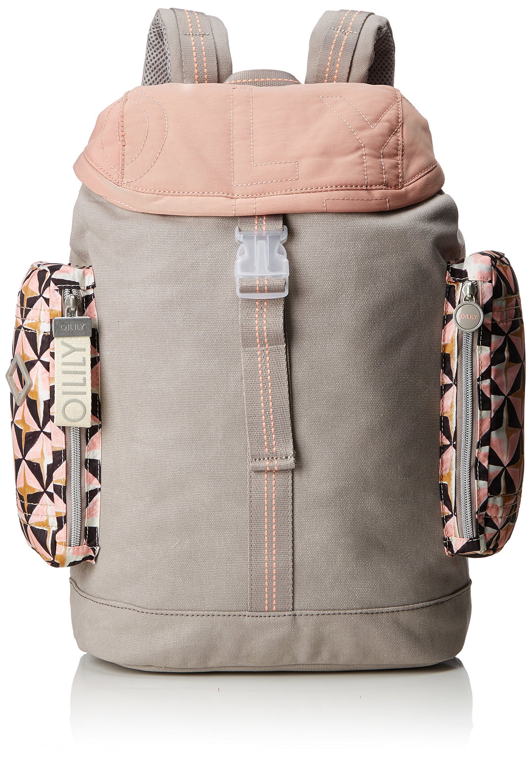 Oilily Damen Whoopy Geometrical Backpack Lvz Rucksackhandtasche Pink (Rose)