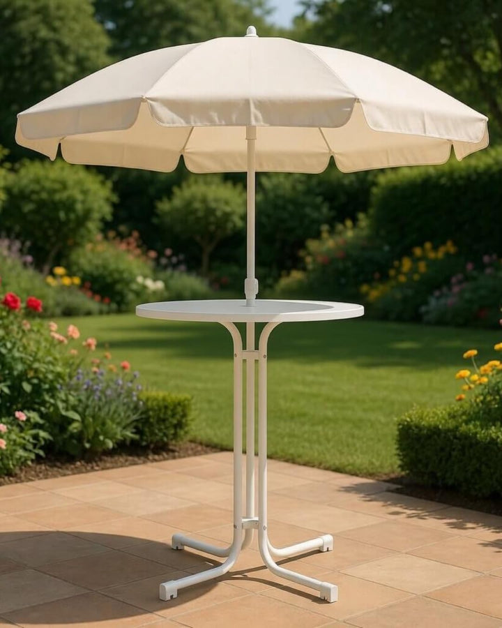 Eigentlich Stehtisch klappbar, Eventtisch Durchmesser 60/80 cm, optionale Husse, Partytisch Höhe 107