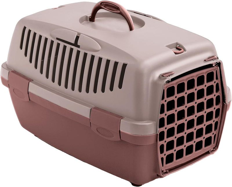 Stefanplast Gulliver 1 Transportbox 48x32x31cm pink/braun