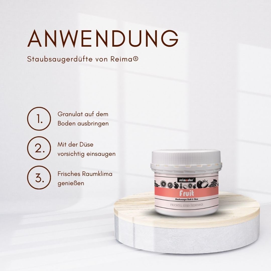 5er Set Staubsaugerduft "Grapefruit-Minze" | 100 ml | Lufterfrischer und Geruchskiller, Grapefruit-M