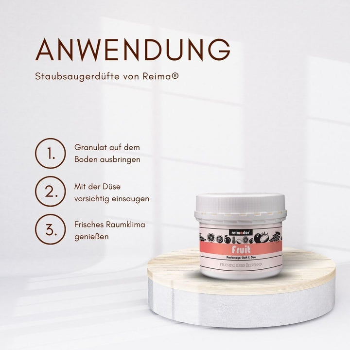 5er Set Staubsaugerduft "Grapefruit-Minze" | 100 ml | Lufterfrischer und Geruchskiller, Grapefruit-M