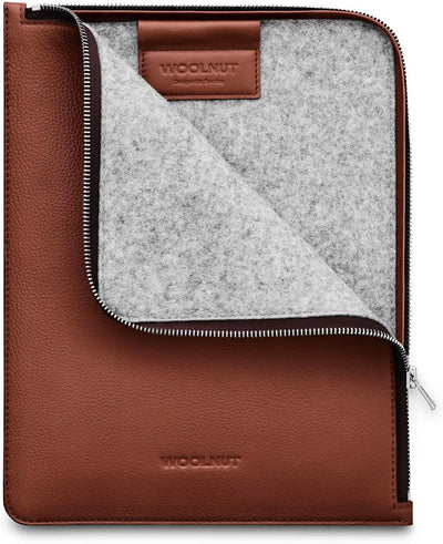 WOOLNUT Skandinavisches Vollnarbenleder Folio-Hülle für iPad Pro 11 Zoll & iPad Air 11 Zoll (2024, M