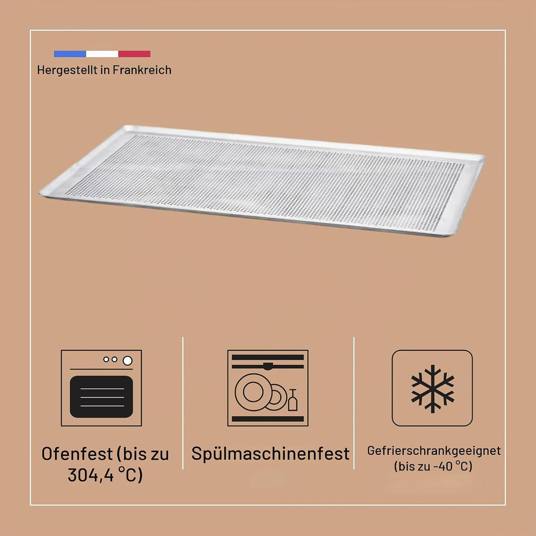 DE BUYER -7367.60 -alu Gebäckplatte. perforiert 60x40cm