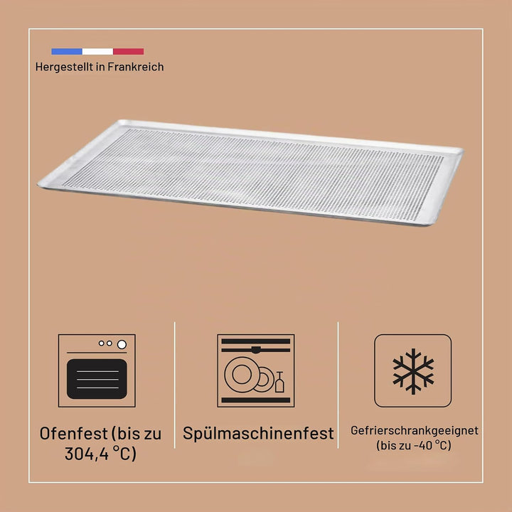 DE BUYER -7367.60 -alu Gebäckplatte. perforiert 60x40cm