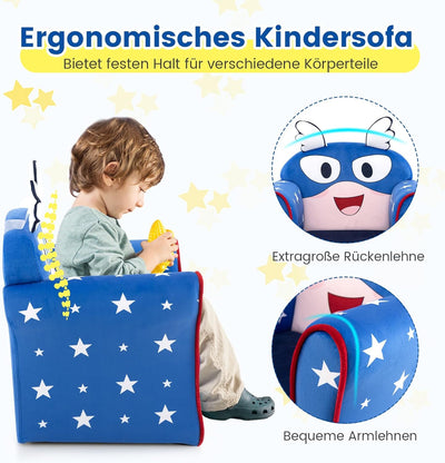 COSTWAY Kindersessel Kindersofa Kindercouch Babysessel für Mädchen und Jungen Kindermöbel Kinder Ses