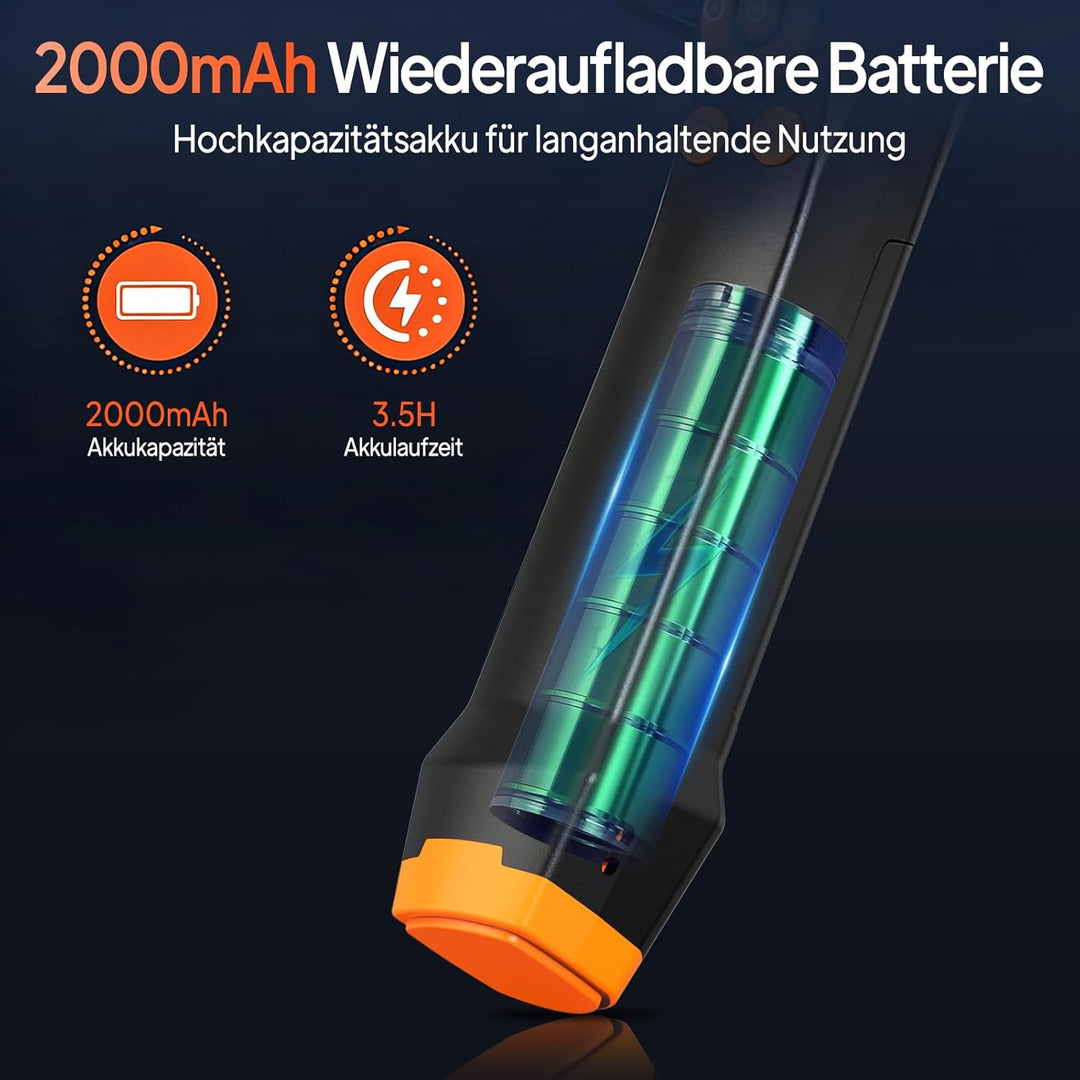 Endoskopkamera mit Licht, AOPICK 8mm IP67 wasserdichte Endoskop, 4.3" IPS Bildschirm Inspektionskame