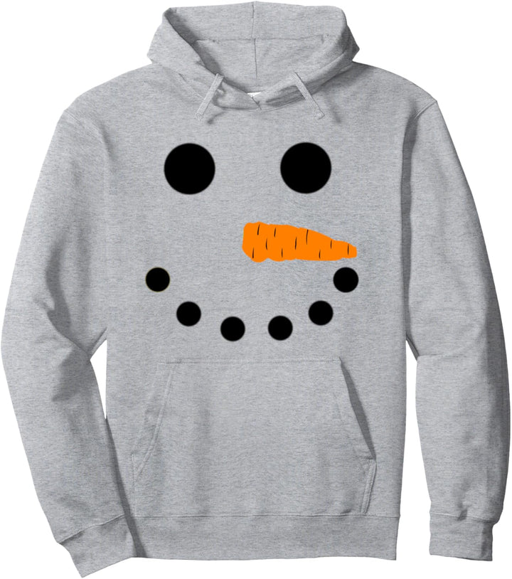 Schneemann Gesicht Weihnachten Xmas Schneemann Kostüm Pullover Hoodie