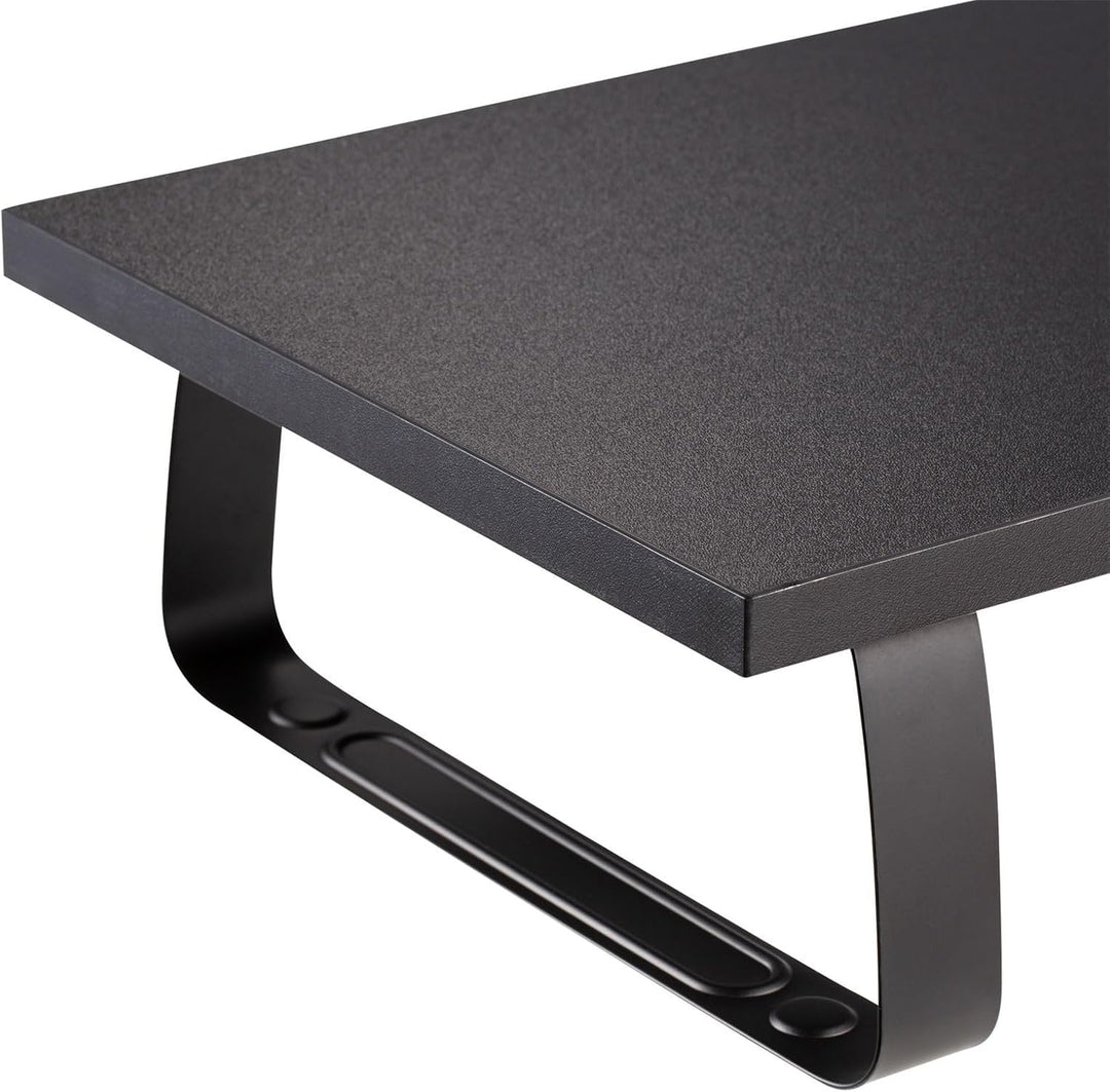 IDIMEX Monitorständer Milford - Desktop-Organizer, Schwarz, 100x27x13 cm, Belastbar bis 20kg, Modern