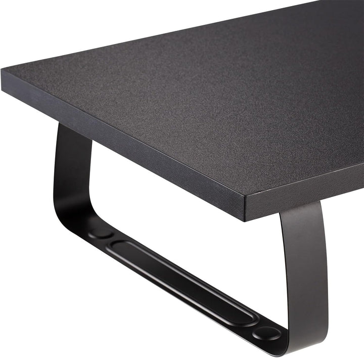 IDIMEX Monitorständer Milford - Desktop-Organizer, Schwarz, 100x27x13 cm, Belastbar bis 20kg, Modern
