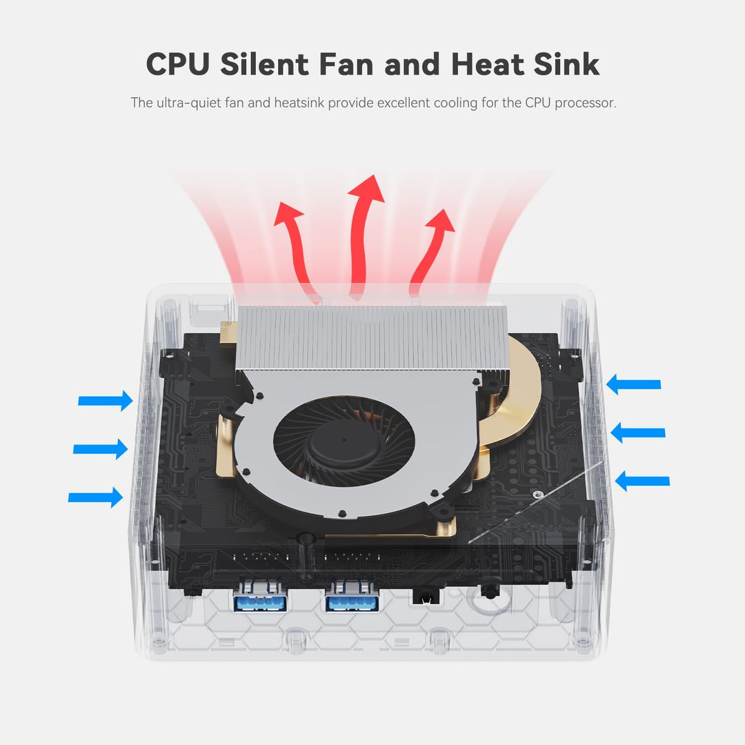 Beelink Mini S13 Office Mini PC, Intel N150 Prozessor, 16GB DDR4 1TB SSD, Dual HDMI (Max 4K 60Hz)*2/